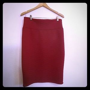LuLaRoe Quilted Cassie Pencil Skirt